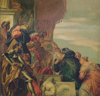 King Ahasuerus Crowns Esther, 1556 (part of ceiling) by Paolo Veronese